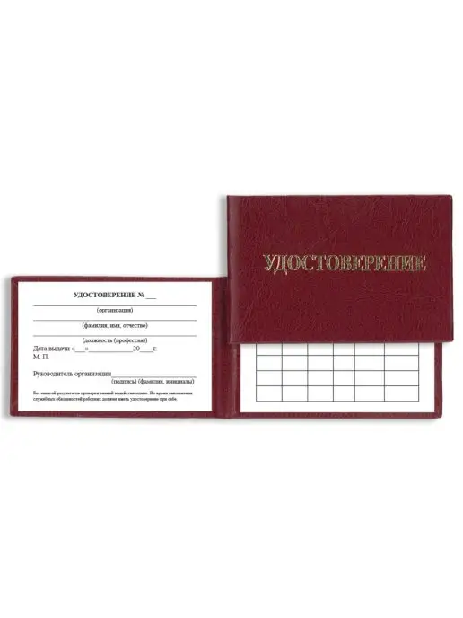 Сити Бланк Бланк удостоверения теплотехника, вариант