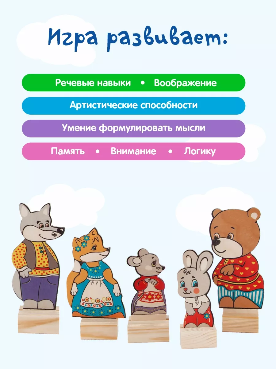 Конспект НОД: Русская народная сказка «Теремок». Тема недели: Дикие и домашние животные.