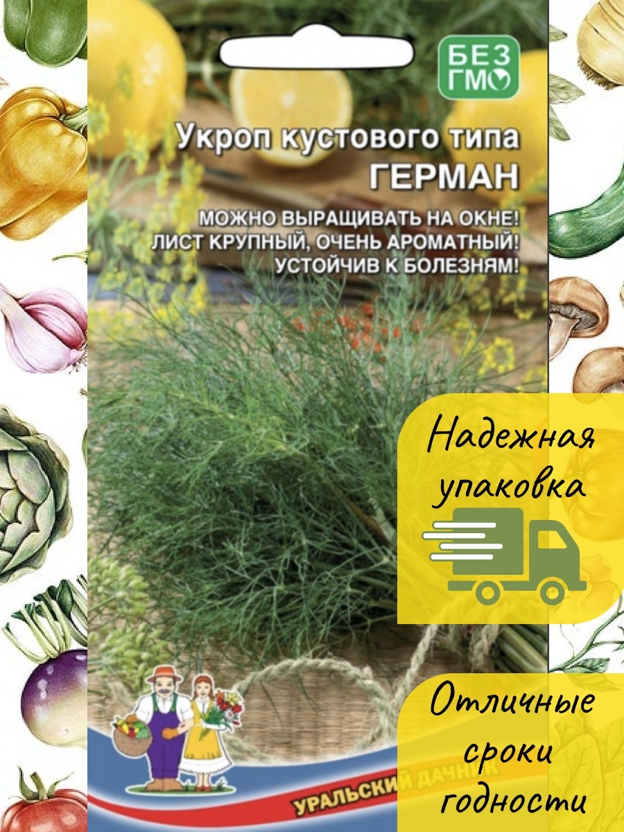 Семена укроп кустистый,2 гр. Уральский дачник каталог семян 2024 год