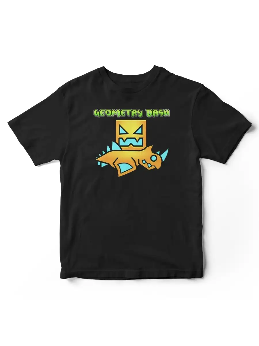 Футболка Geometry Dash. Геометрии Даш. Merch 2 Kings 49366856 купить за 554  ₽ в интернет-магазине Wildberries