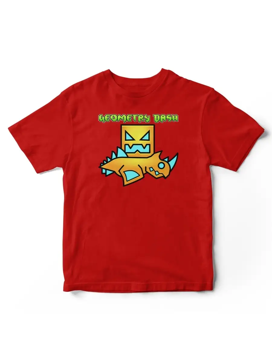 Футболка Geometry Dash. Геометрии Даш. Merch 2 Kings 49366858 купить за 554  ₽ в интернет-магазине Wildberries