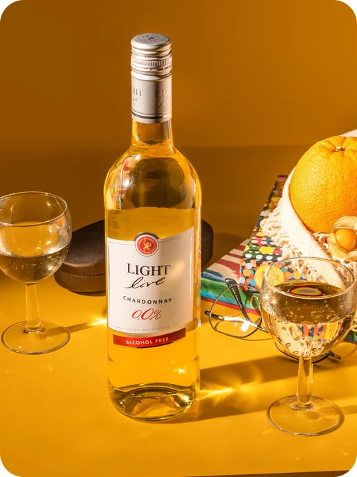 LIGHT LIVE Шардоне вино безалкогольное белое полусладкое Германия 0,0%, белый, фото 3