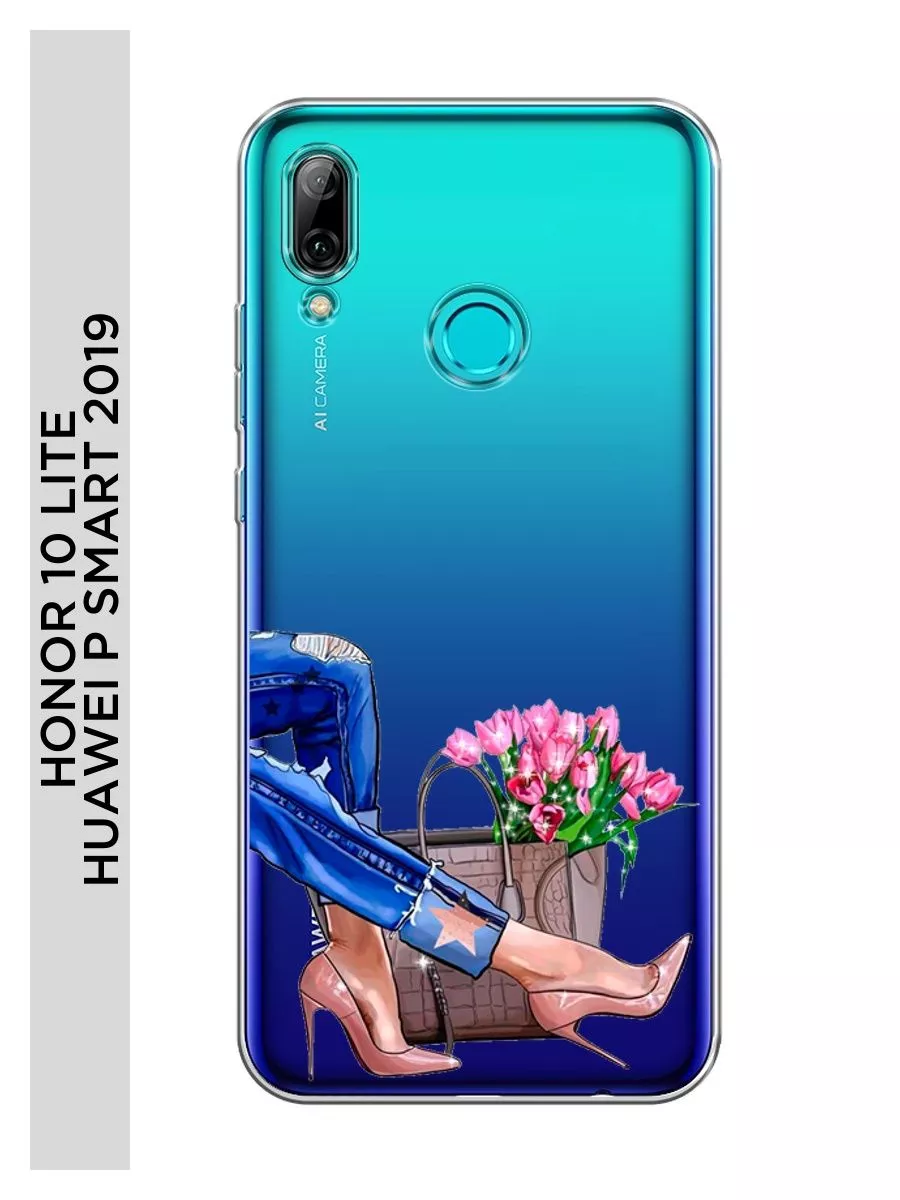 Чехол на Honor 10 Lite / Huawei P Smart 2019 с рисунком Huawei 49446622  купить за 379 ₽ в интернет-магазине Wildberries