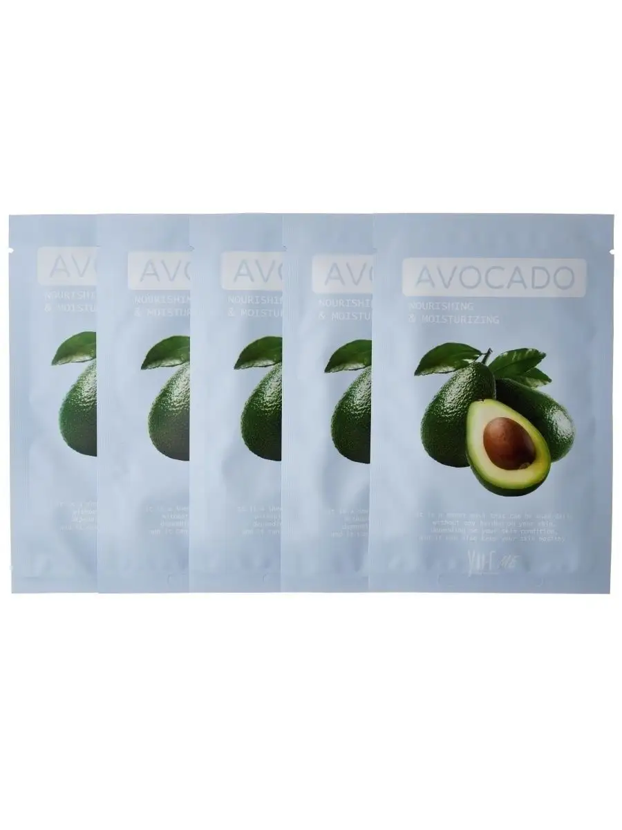 Тканевая корейская маска для лица с экстрактом авокадо YU.R ME Avocado  Sheet Mask, 5 шт. YU.R 49457718 купить за 486 ₽ в интернет-магазине  Wildberries