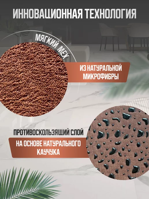 Smart Microfiber System Коврик для ванной и туалета 65х45см Smart, 65x45 см, фото 4