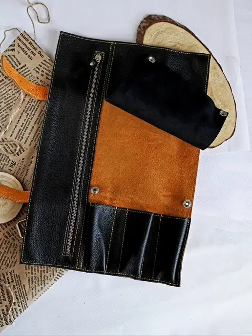 BagsRina Сумка скрутка для поварсикх ножей, оранжевый, фото 8