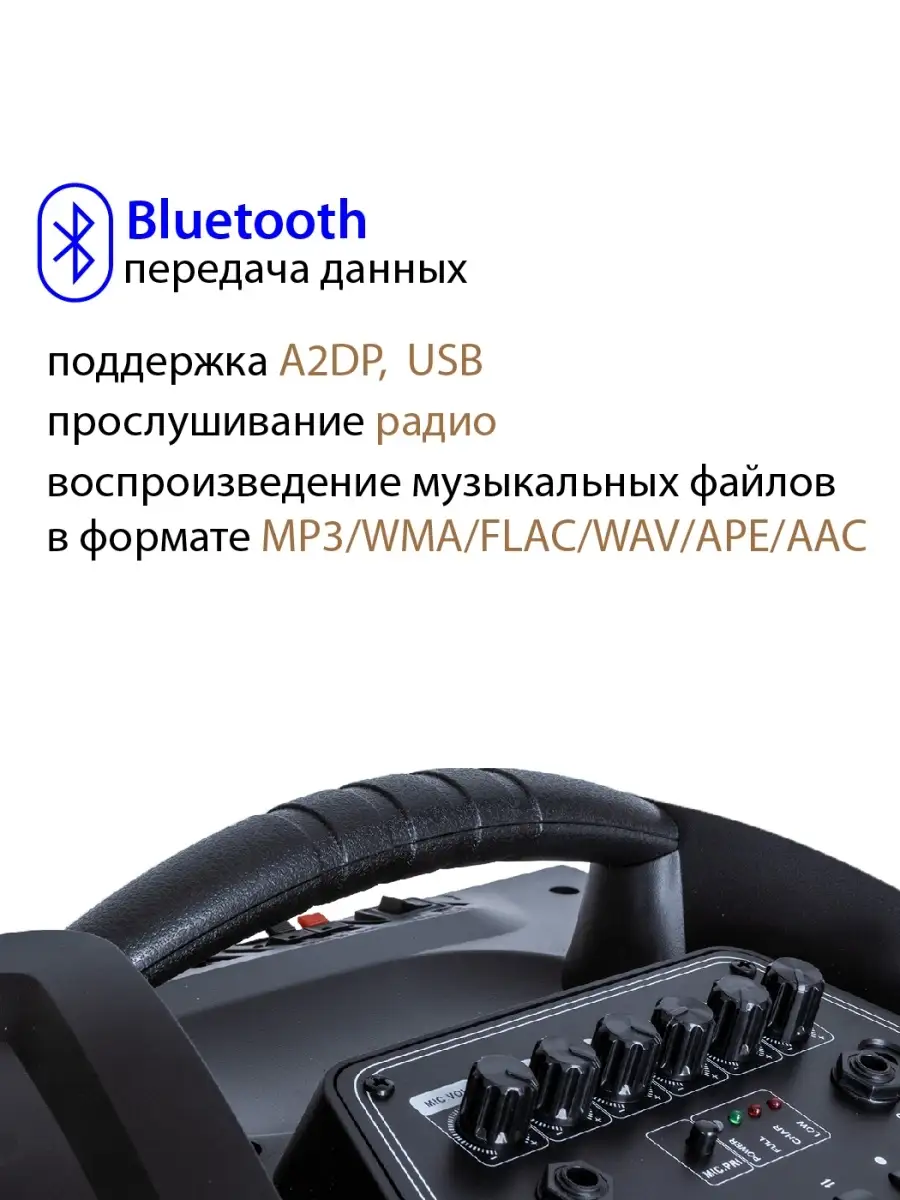 Колонка беспроводная переносная портативная с радио, караоке NATIONAL  49638651 купить за 16 927 ₽ в интернет-магазине Wildberries