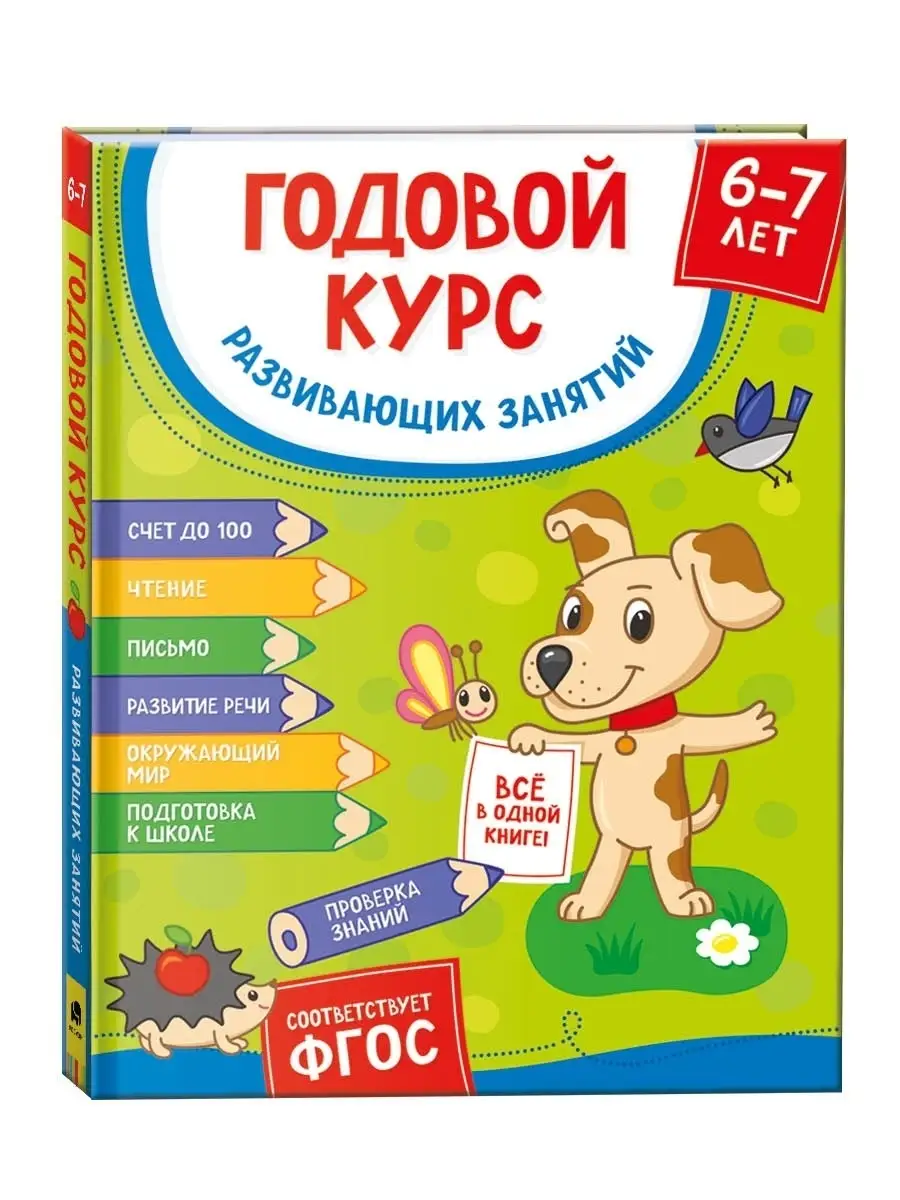 Годовой курс развивающих занятий РОСМЭН 49641666 купить в интернет-магазине  Wildberries