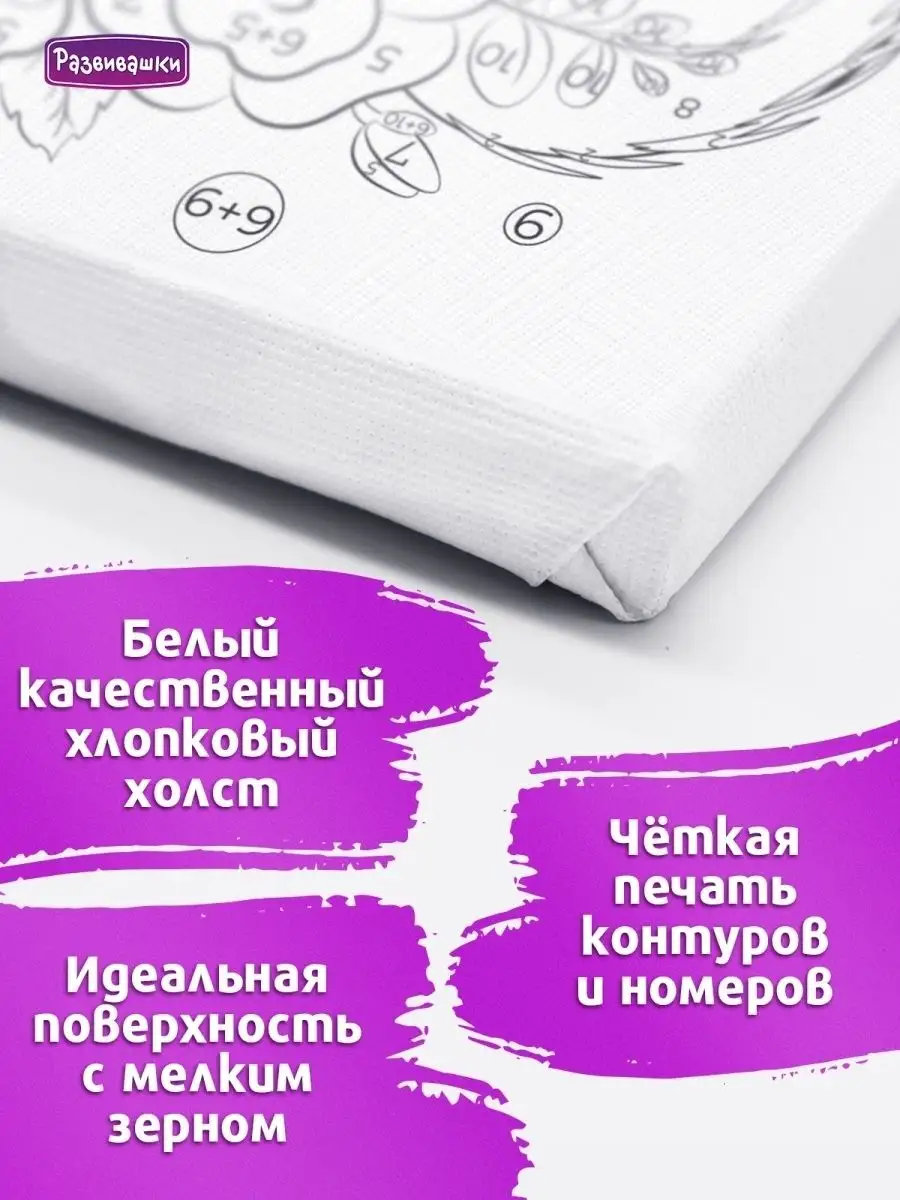 Подарки у елки, картина по номерам на холсте 40х50см 24цв Original