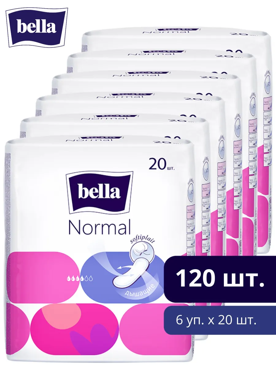 Прокладки женские bella Normal 20 шт.х6 уп. белла