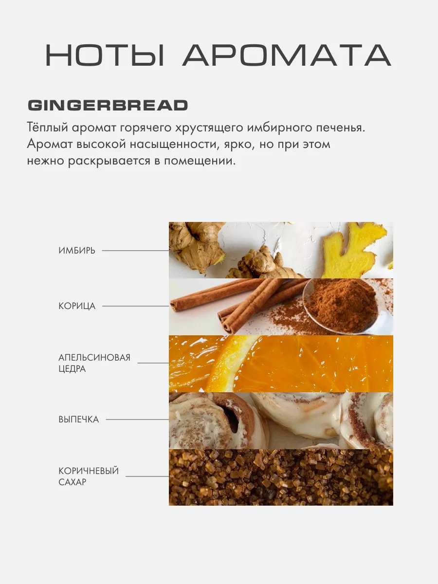 Диффузор с палочками для дома с ароматом GINGERBREAD Kaori 49797737 купить  за 2 290 ₽ в интернет-магазине Wildberries