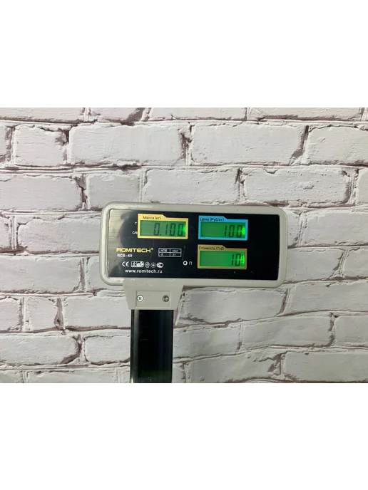 Romitech RCS 40 для магазина фасовочные настольные Весы торговые со стойкой до 40 кг сертифицированные, 40 кг, фото 5