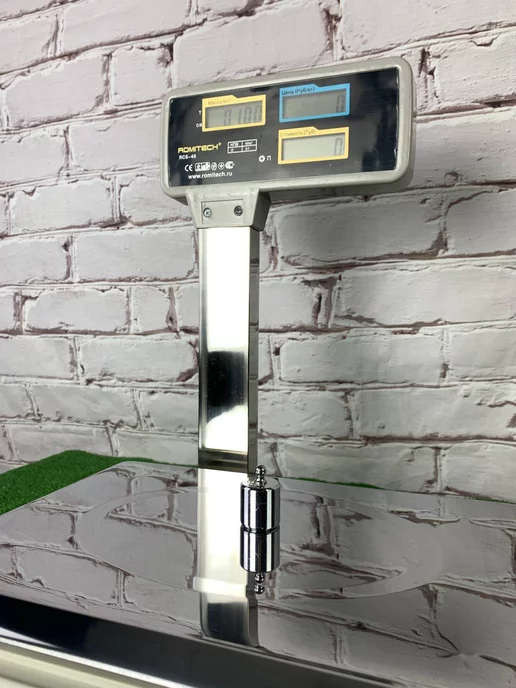Romitech RCS 40 для магазина фасовочные настольные Весы торговые со стойкой до 40 кг сертифицированные, 40 кг, фото 6
