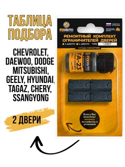 Компания FixAvto Ремкомплект ограничителей дверей TYPE 12007