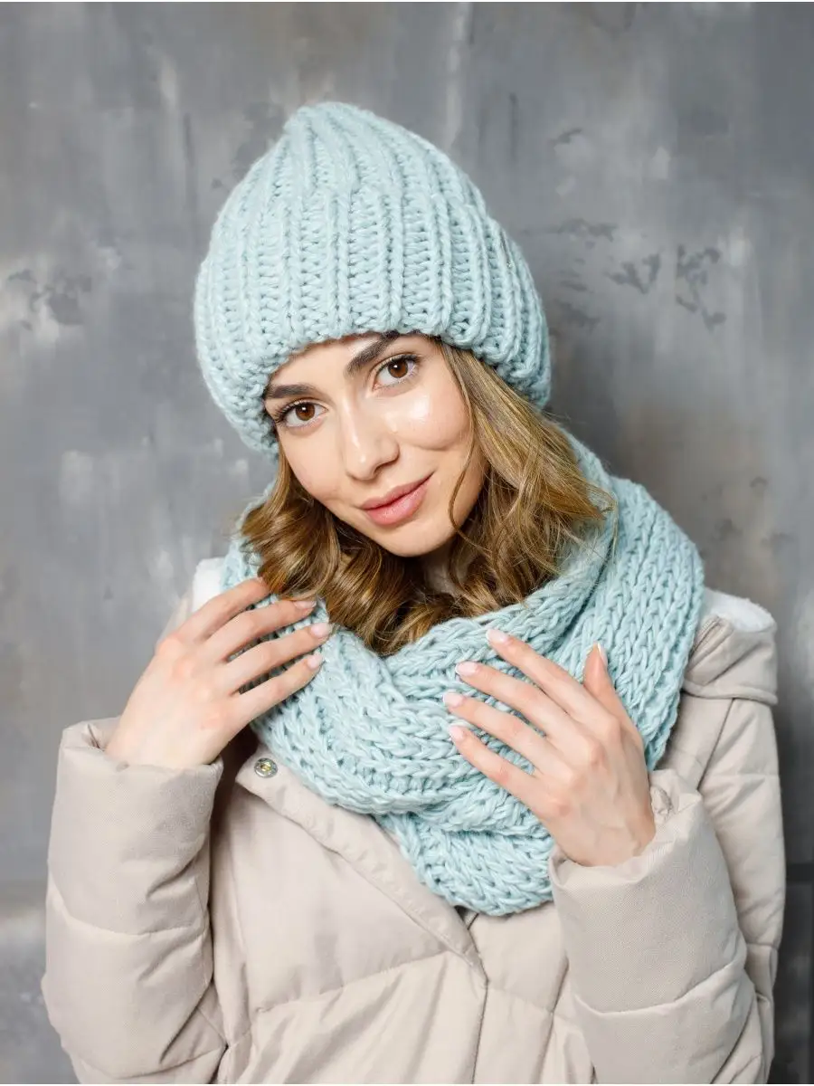 Купить комплекты шапка с шарфом женские в интернет магазине slep-kostroma.ru