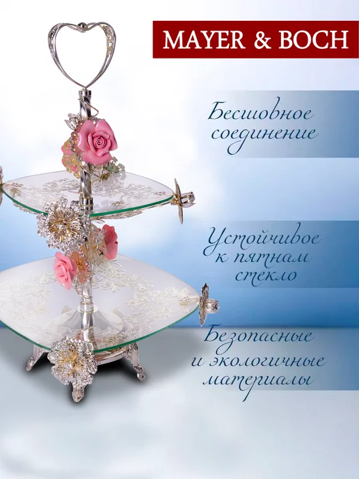 Конфетница 2 яруса - фото 14