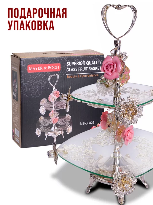 Конфетница 2 яруса - фото 15