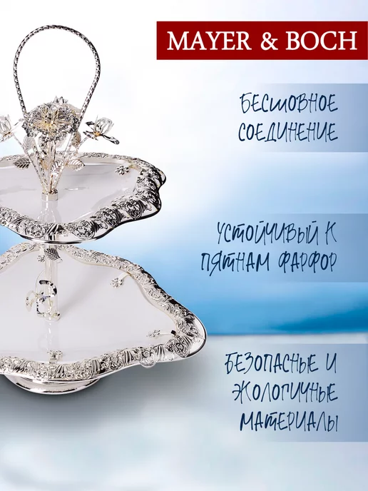 Конфетница фруктовница этажерка 2-х яр. - фото 13