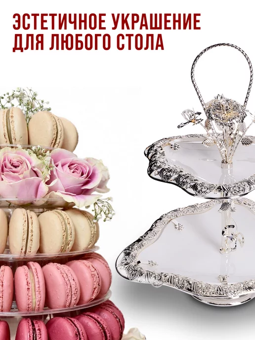 Конфетница фруктовница этажерка 2-х яр. - фото 2