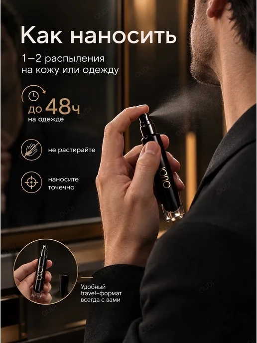 OUDI Парфюмерная вода Black Afgano, 10 мл - древесный унисекс, 10 мл, фото 6