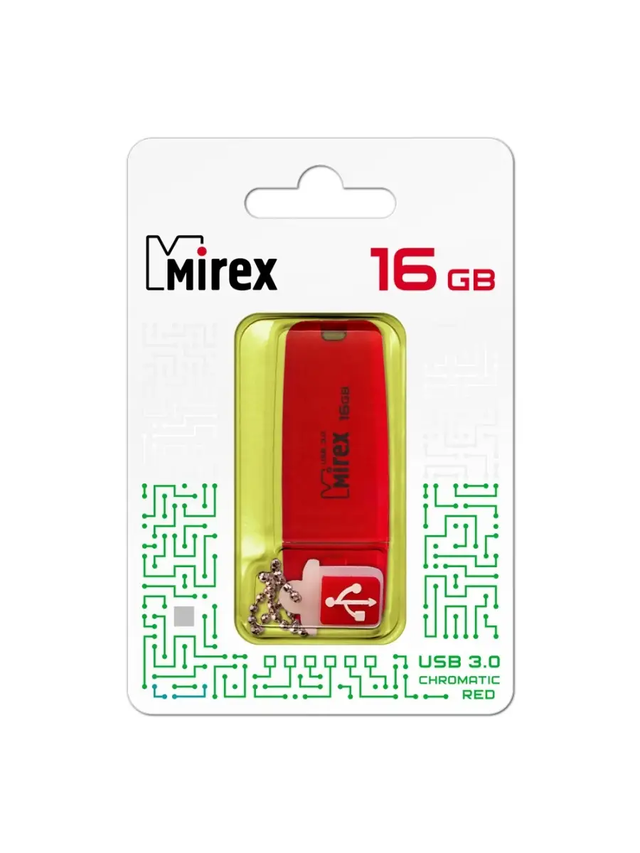 Флеш накопитель/флешка/16GB/Chromatic/USB 3.0/красный (13600-FM3СHR16)  Mirex 49901560 купить за 972 ? в интернет-магазине Wildberries