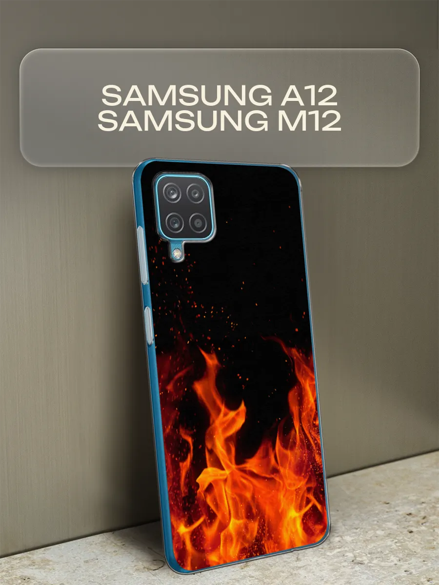 Чехол на Samsung A12 / Samsung M12 с рисунком Samsung 50040295 купить за  339 ₽ в интернет-магазине Wildberries