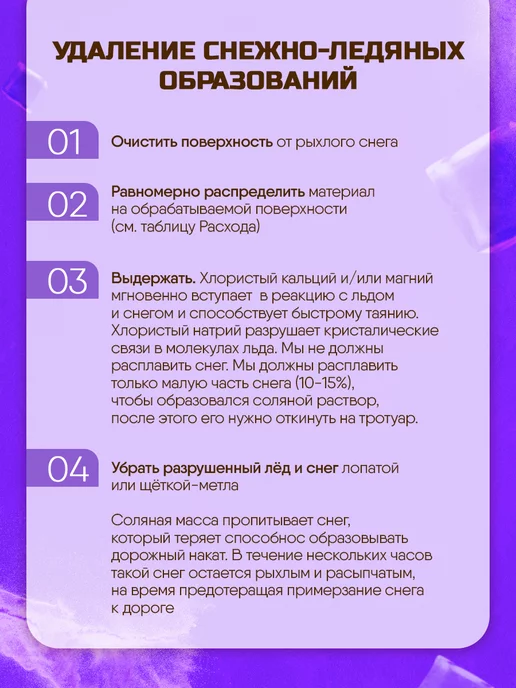 Rockmelt Реагент от гололеда Power 20кг. -30 градусов, 20 кг, фото 6