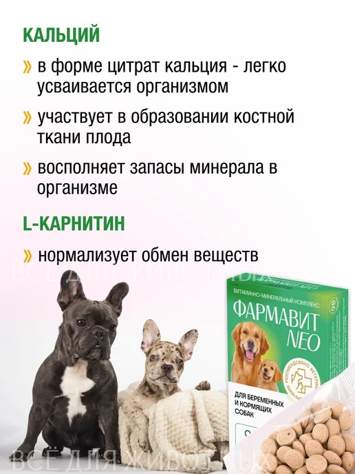 Фармавит NEO Витамины для собак беременных и кормящих фолиевая кислота, вариант, фото 3