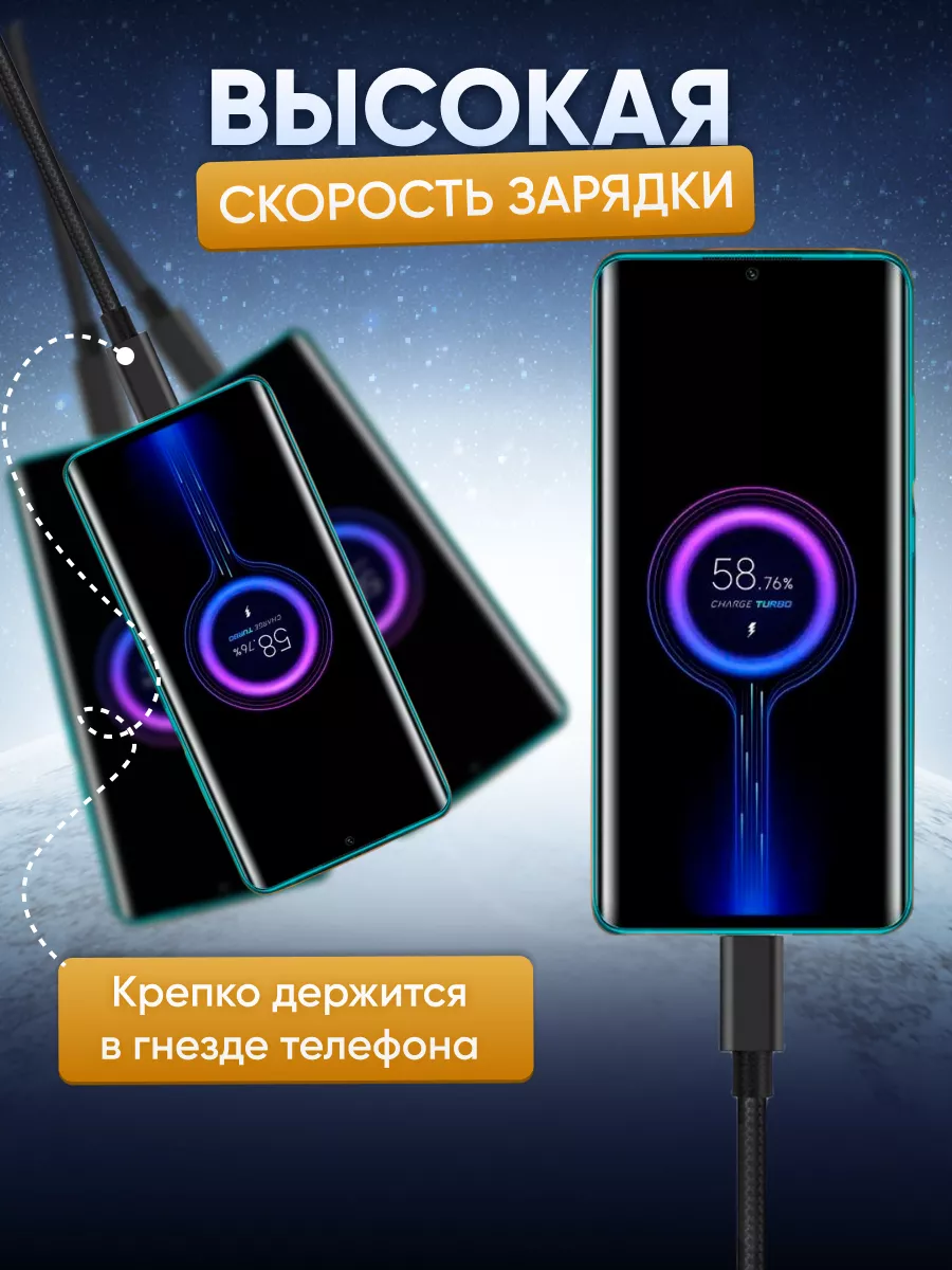 Кабель usb type c для быстрой зарядки Micom 50231522 купить за 269 ₽ в  интернет-магазине Wildberries