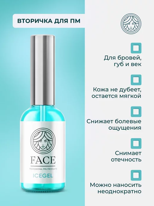 FACE Company Анестезия вторичная Face для перманента татуажа тату Фейс, 33 мл, фото 2