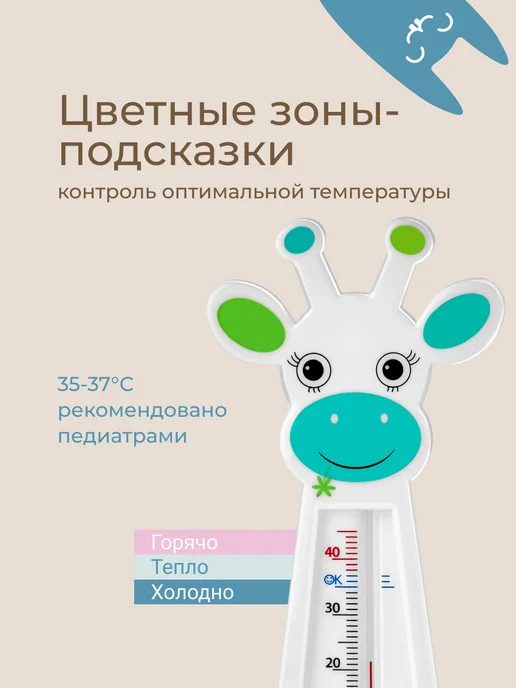 ROXY-KIDS Термометр для воды для новорожденных градусник для купания, вариант, фото 3