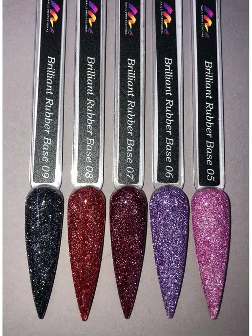 ME Nails База для ногтей светоотражающая, красный, фото 2