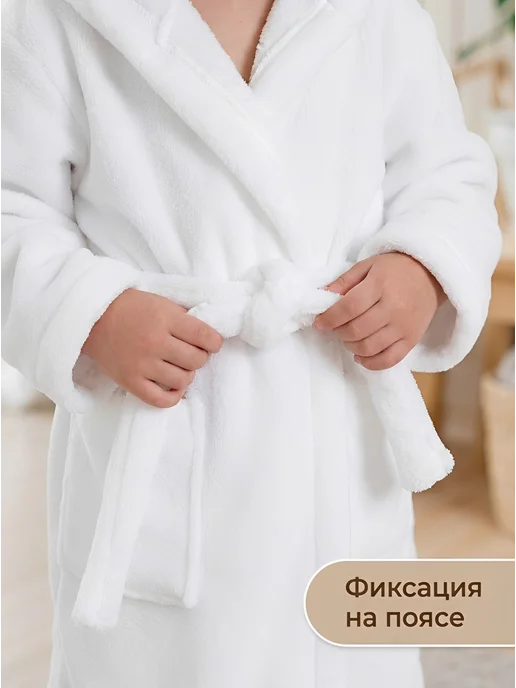 Kara studio Теплый плюшевый халат с ушками, вариант, фото 5