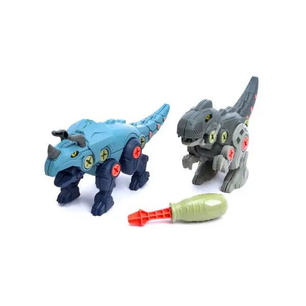 Детский развивающий конструктор  "Мир динозавров", винтовой,