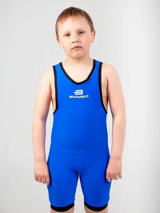 Boybo Трико борцовское, синий, фото 7