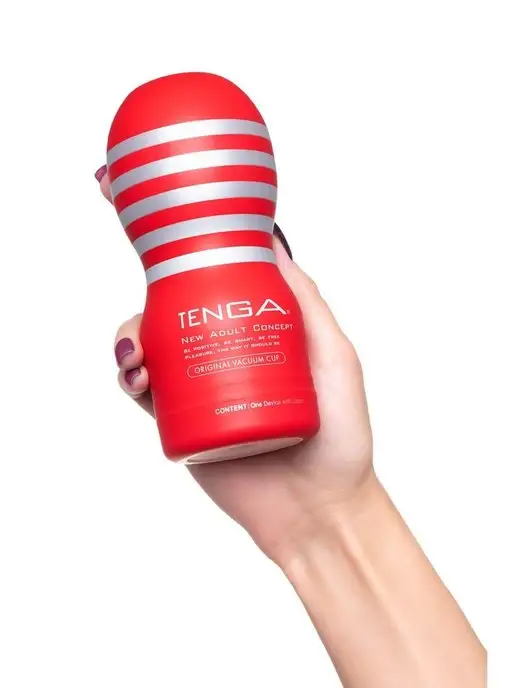 TENGA Мастурбатор PREMIUM ORIGINAL VACUUM CUP, красный, фото 6