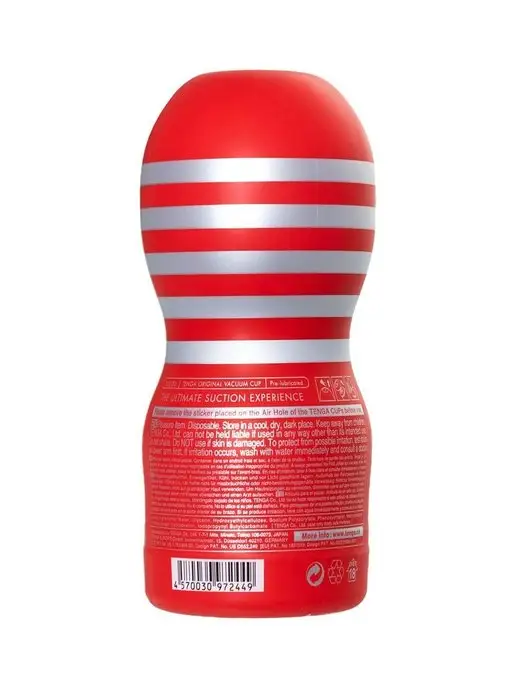 TENGA Мастурбатор PREMIUM ORIGINAL VACUUM CUP, красный, фото 8