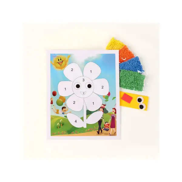 Фреска для росписи. Аппликация EVA крошкой «Цветочек»