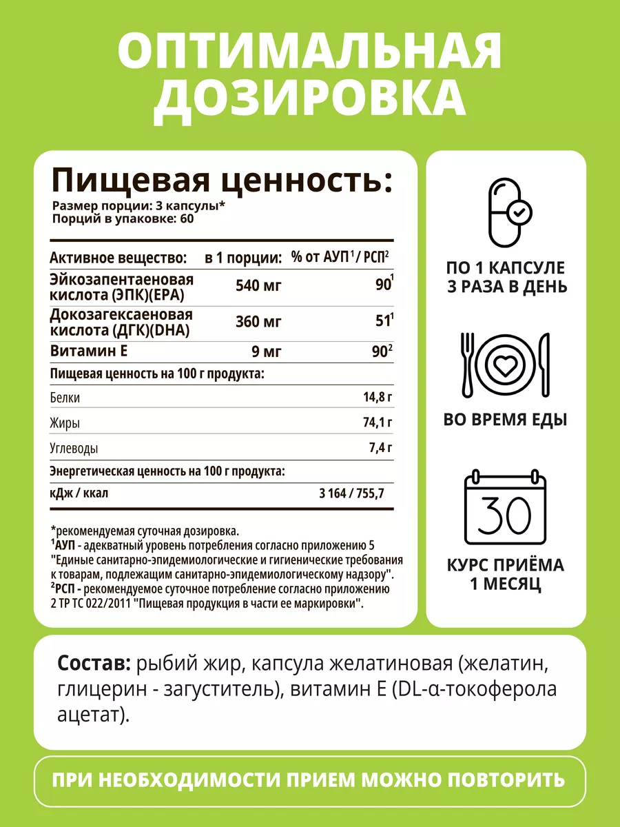 Омега 3 в капсулах, Omega 3, Омега-3, рыбий жир витамины бад 1WIN 50511708  купить за 714 ₽ в интернет-магазине Wildberries