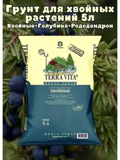 Грунт Живая Земля для хвойных, голубики 5 л Terra Vita 50571288 купить за 309 ₽ в интернет-магазине Wildberries