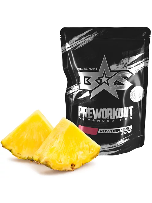 Binasport "Preworkout Advanced Pro"c кофеином 200 г (Ананас), 200 г