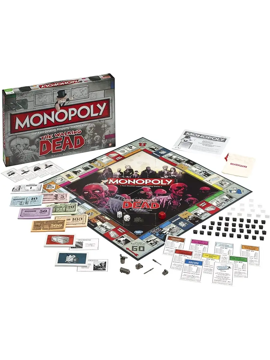 Walking Dead Ходячие мертвецы Monopoly на английском языке Winning Moves  50578600 купить в интернет-магазине Wildberries