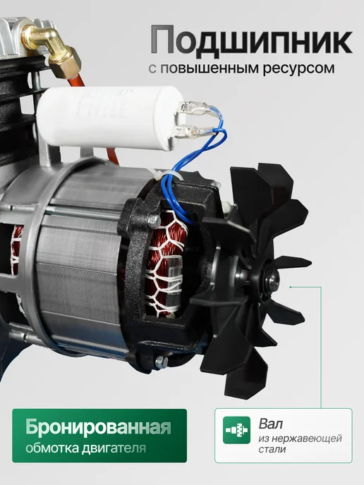 ELECTROLITE Компрессор воздушный масляный 320 50, черный, фото 3
