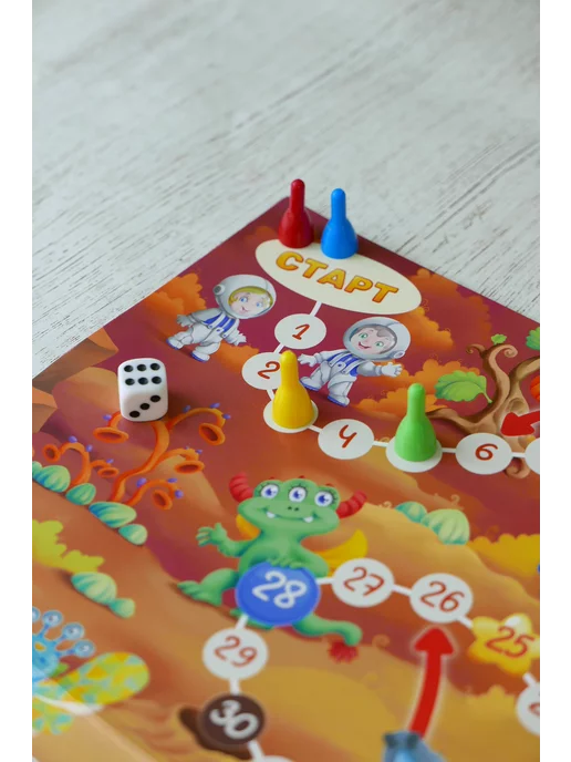 KoroBoom Настольная игра-ходилка "Космоходилка", бродилка, вариант, фото 4
