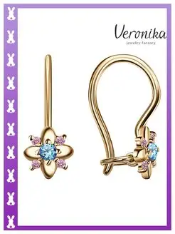 Серьги серебро 925 Veronika jewelry factory 50706335 купить за 908 ₽ в интернет-магазине Wildberries