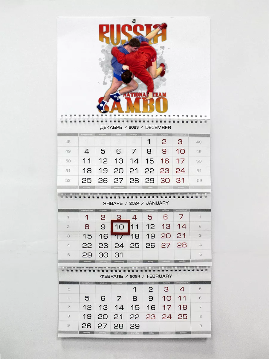 Фотокопир Календарь на 2024 год/Russia sambo