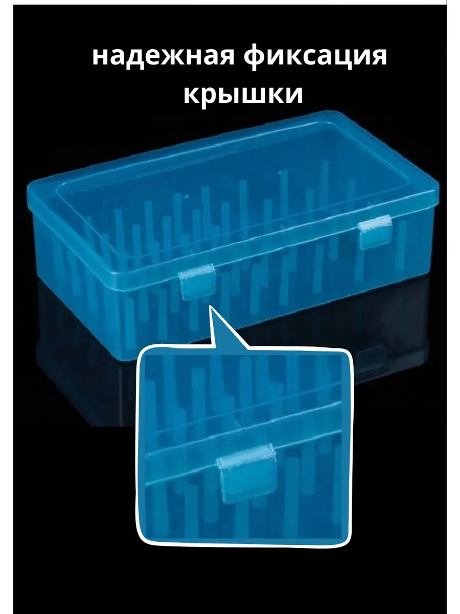 Контейнер органайзер для хранения ниток со съемным отделом. Цвет: белый.