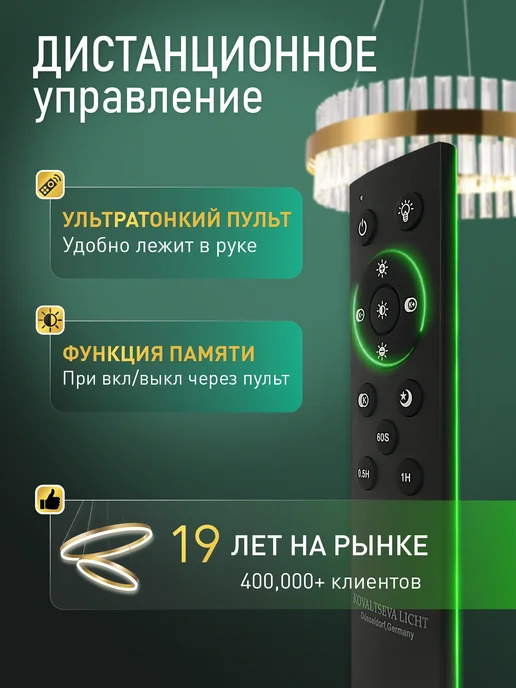 NATALI KOVALTSEVA Люстра потолочная светодиодная в гостиную в зал, белый, фото 7