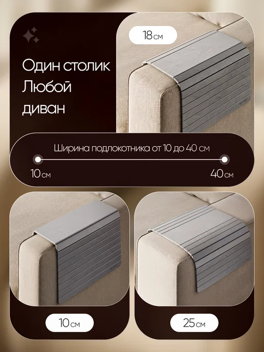 DECOREZ Накладка на подлокотник дивана, вариант, фото 5