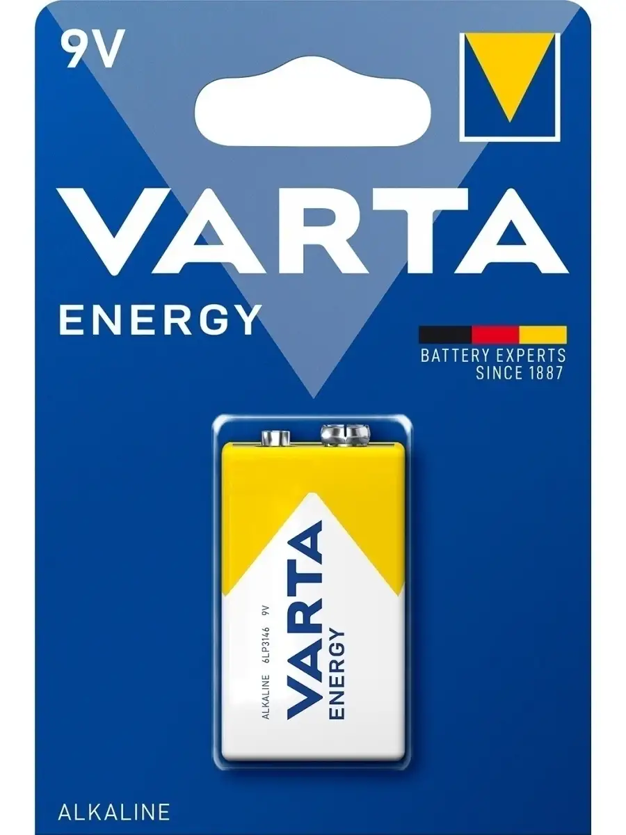 Батарейка Крона 6LR61 ENERGY Alkaline 9V - 1 шт